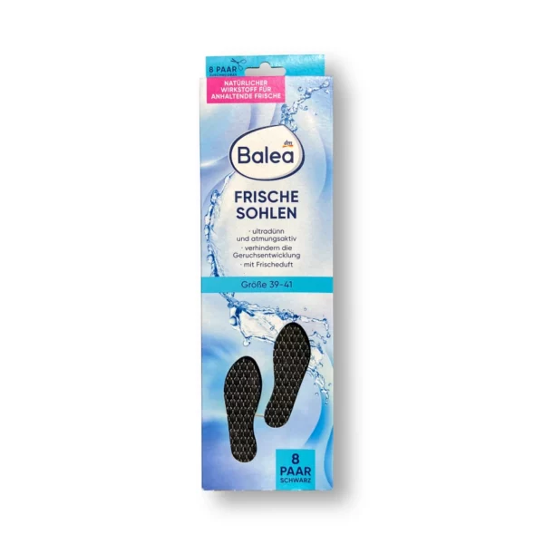 Insoles Fresh insoles black, size 39-41 (8 pairs), 16 pcs.