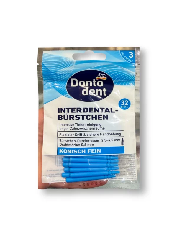Interdentalbürsten blau 0,6 mm ISO 3, 32 St