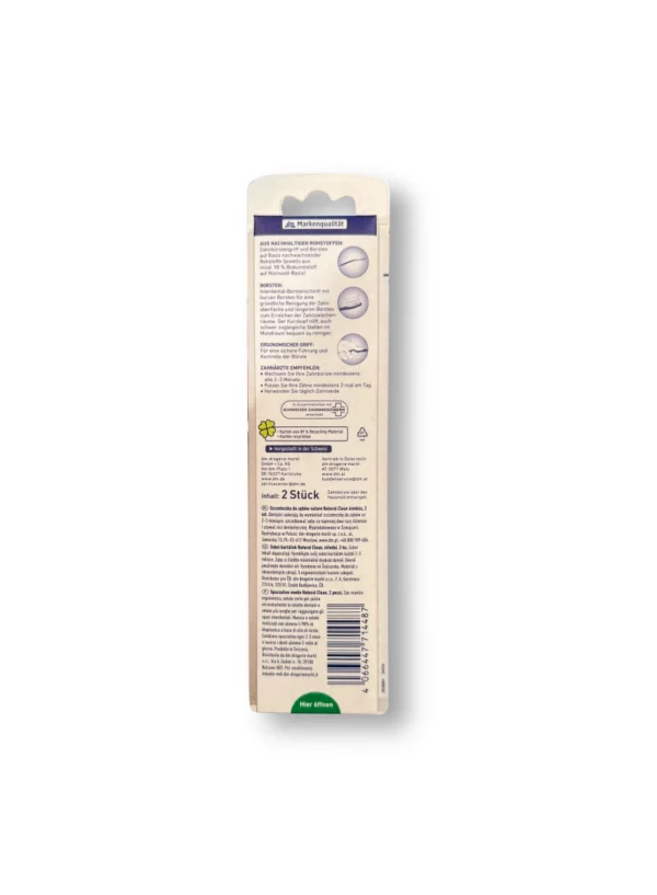 Zahnbürste nature Natural Clean mittel, 2 St