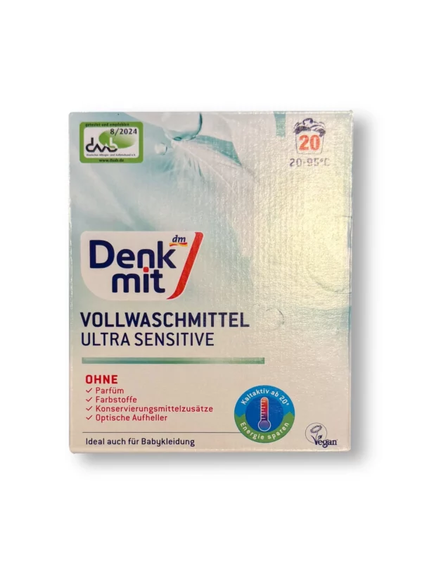 Heavy-duty detergent powder Ultra Sensitive, 20 Wl