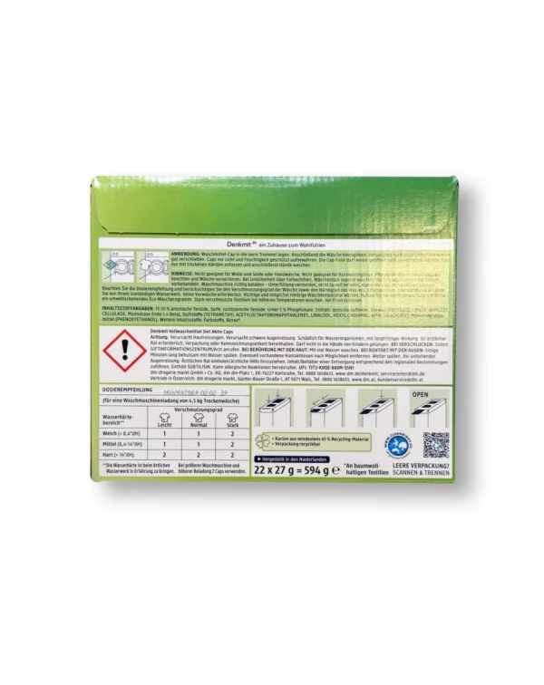 Heavy-duty detergent 3in1 Active Caps, 22 Wl
