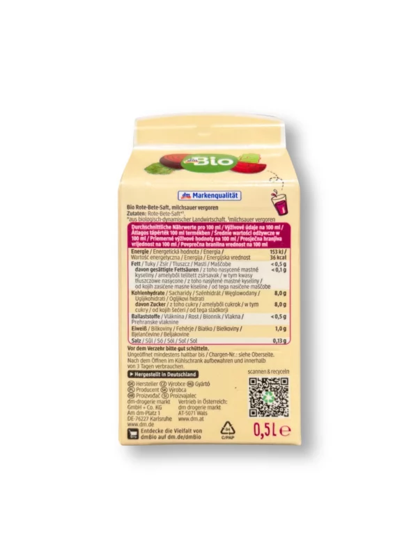Direct juice, beet, 0.5 l