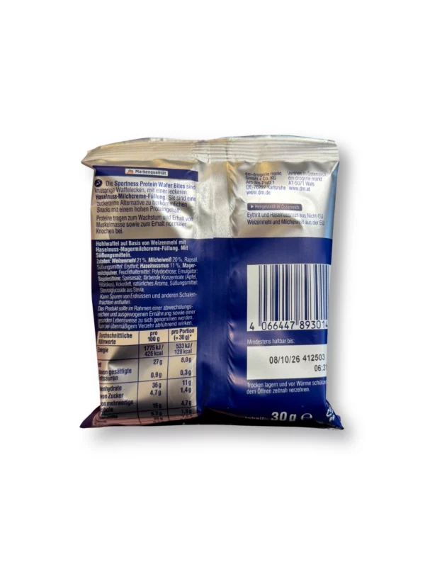 Protein Wafer Bites, hazelnut-milk cream flavor, 30 g