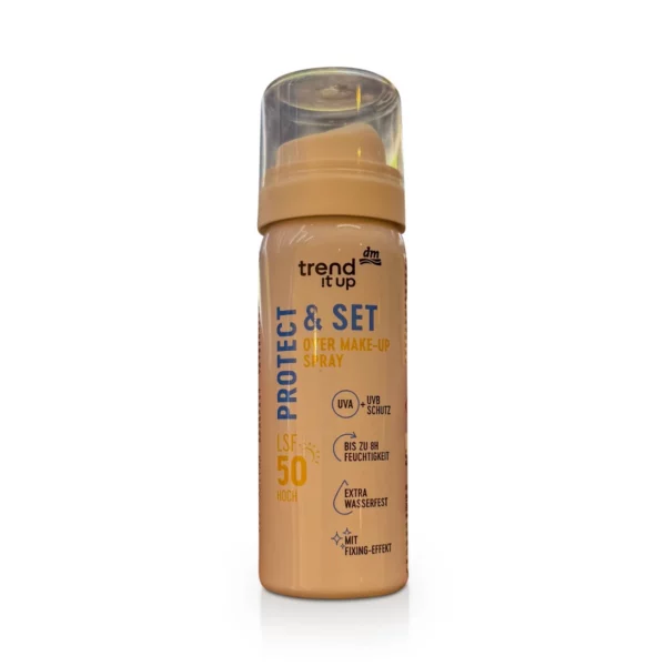 Sun protection spray Protect & Set Over Make-up Spray, 50 ml