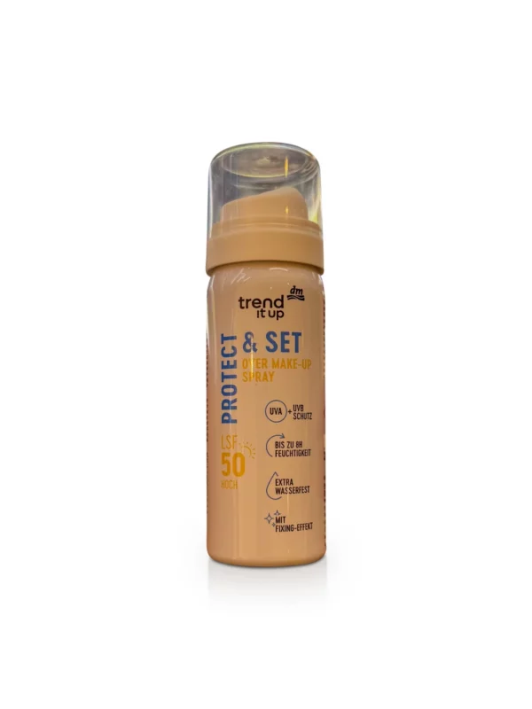 Sun protection spray Protect & Set Over Make-up Spray, 50 ml