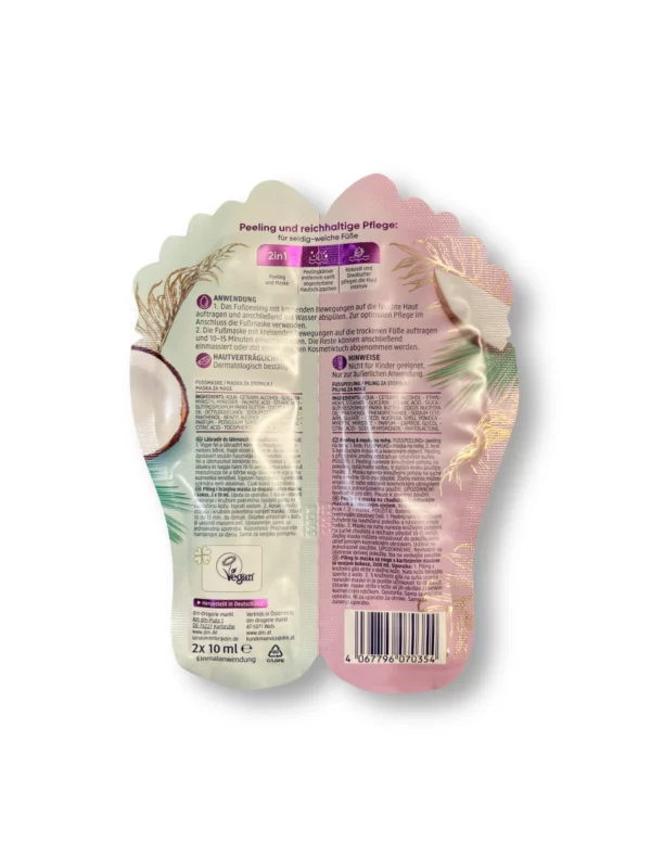 Foot scrub & foot mask set (2x10 ml), 20 ml Foot scrub & foot mask set (2x10 ml), 20 ml
