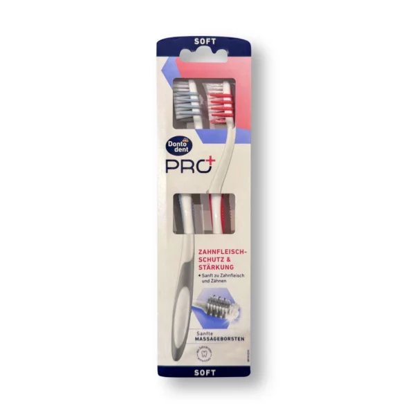 Toothbrush PRO+ gum protection & strengthening, soft, 2 pcs.