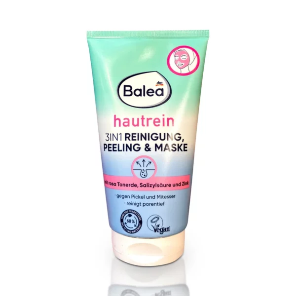 Gesichtsreinigung, Peeling & Maske 3in1 hautrein, 150 ml