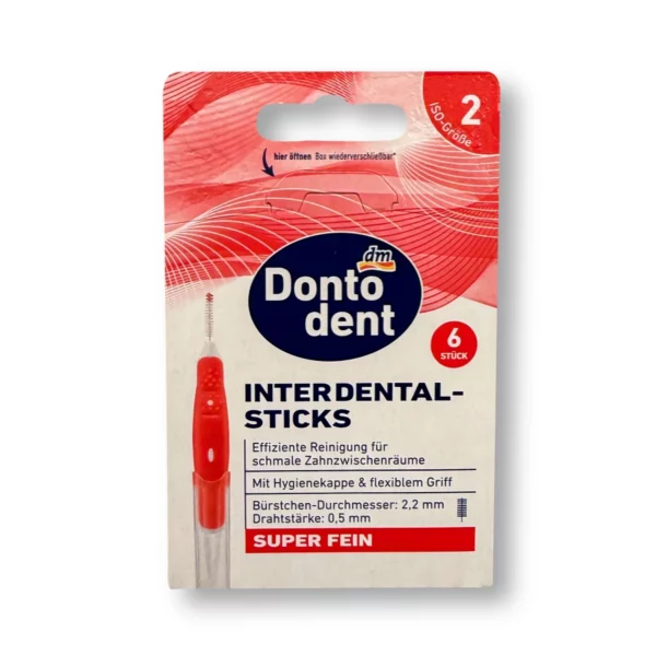 Interdentalbürsten rot 0,5 mm ISO 2, 6 St