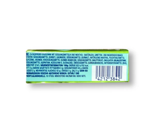 Kaugummi, Lime & Ginger, 10 St