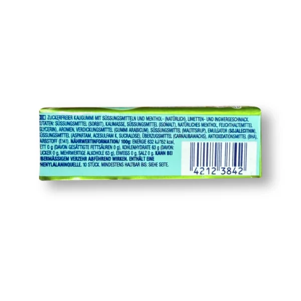 Kaugummi, Lime & Ginger, 10 St