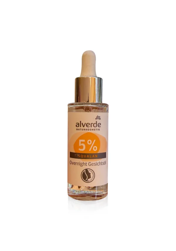 Overnight facial oil with 5% squalane, 25 ml