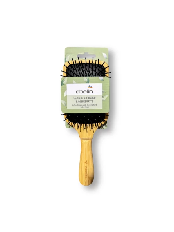 Hairbrush bamboo massage & detangling, 1 pc