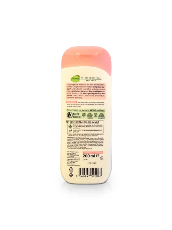 Shampoo Glanz mit Rosenblütenwasser & pflanzlichem Protein, 200 ml Shampoo Glanz mit Rosenblütenwasser & pflanzlichem Protein, 200 ml
