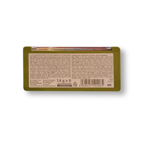 Eye shadow palette 60 Emerald Dreams, 11.2 g