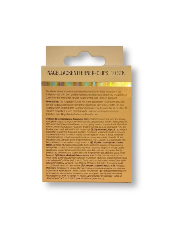 Nail polish remover clips, 1 pc