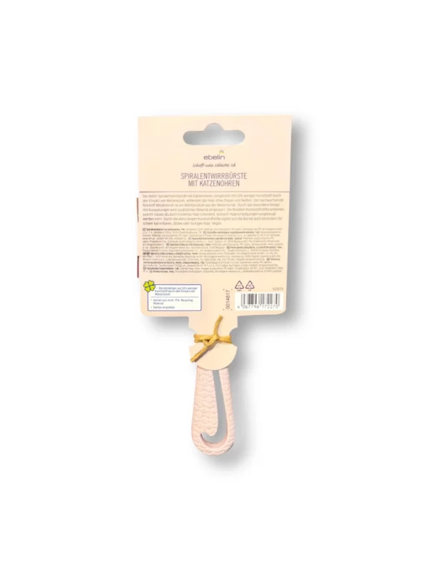 Spiral detangling brush with cat ears, 1 pc Spiral detangling brush with cat ears, 1 pc