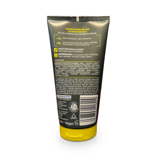 Hair gel Ultra Strong, 150 ml