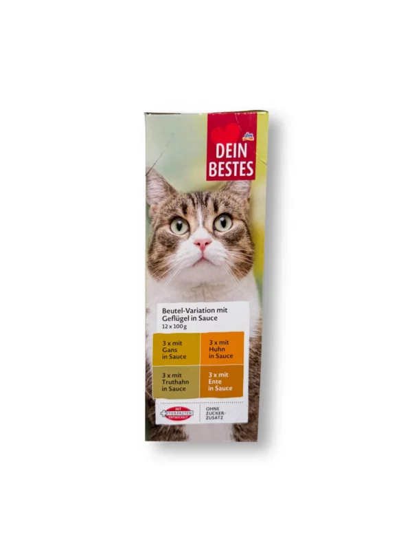 Wet cat food poultry in sauce, multipack (12x100 g), 1,200 g