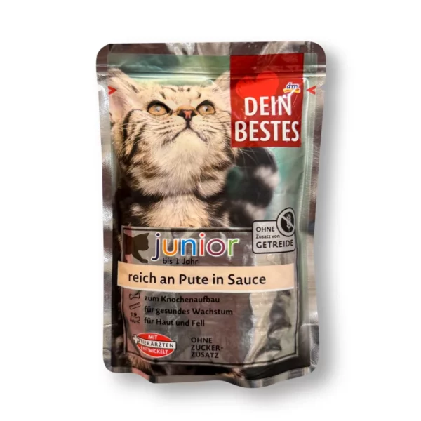 Wet cat food Kitten rich in turkey in sauce, Junior, 100 g Wet cat food Kitten rich in turkey in sauce, Junior, 100 g