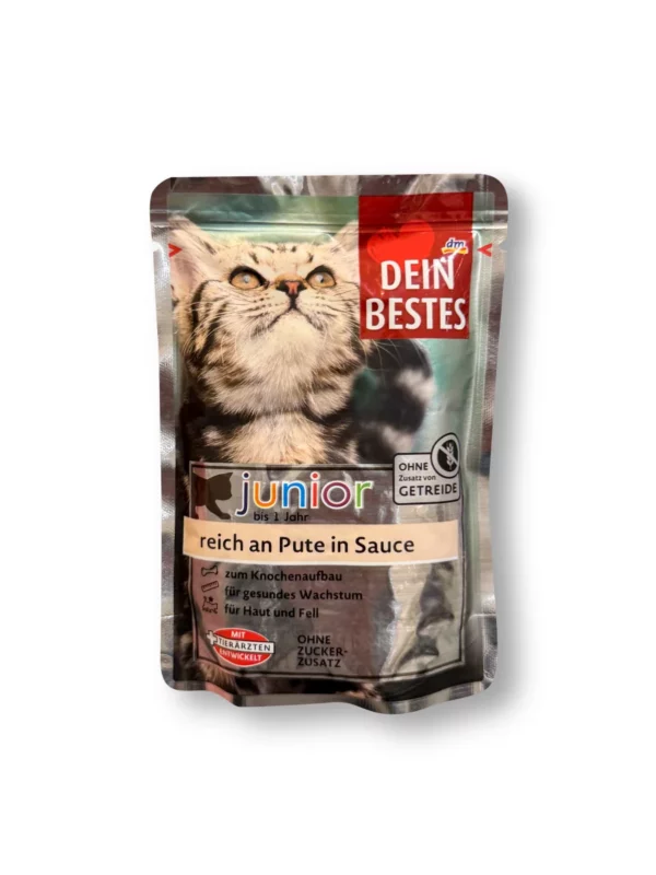 Wet cat food Kitten rich in turkey in sauce, Junior, 100 g Wet cat food Kitten rich in turkey in sauce, Junior, 100 g