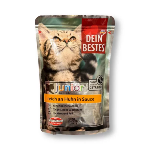 Wet cat food Kitten rich in chicken in sauce, Junior, 100 g Wet cat food Kitten rich in chicken in sauce, Junior, 100 g