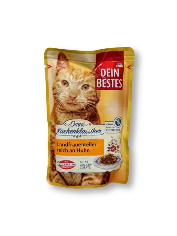 Wet food cat countrywomen's plate rich in chicken, grandma's kitchen classic, 100 g