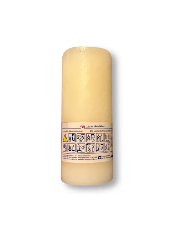 Candle rustic 160/68 ivory, 1 pc