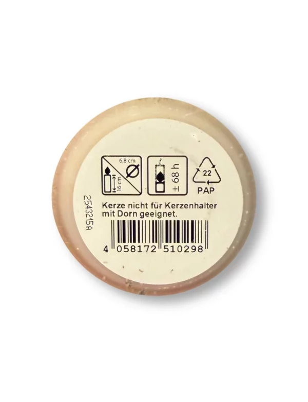 Candle rustic 160/68 ivory, 1 pc