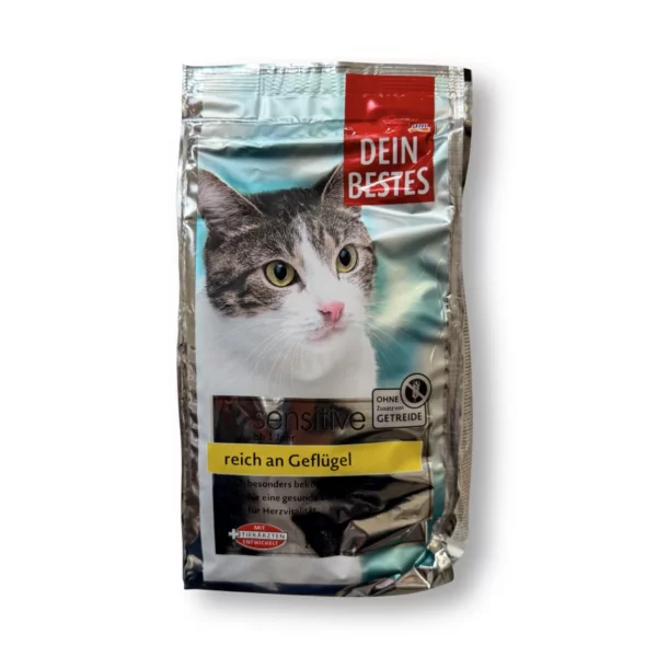 Dry cat food sensitive with poultry, 750 g Dry cat food sensitive with poultry, 750 g
