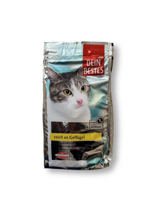 Dry cat food sensitive with poultry, 750 g