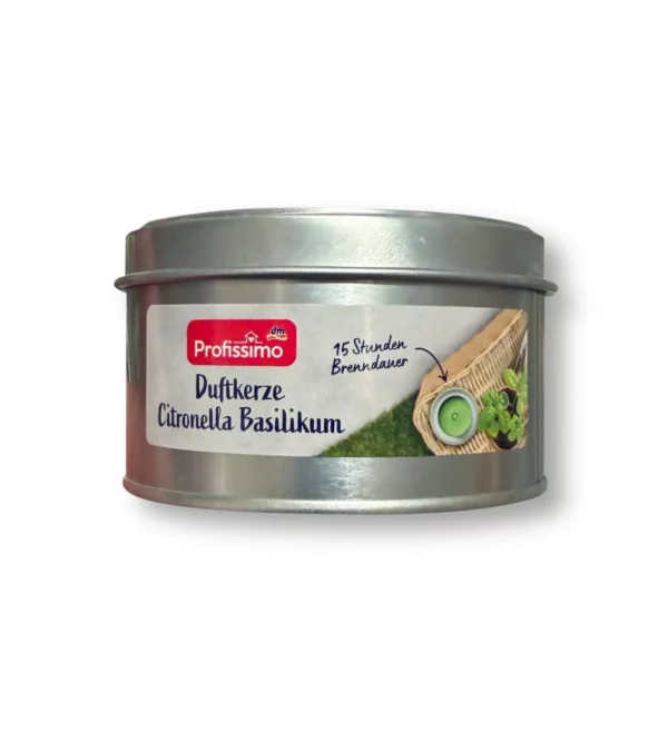 Scented candle citronella basil, 1 pc