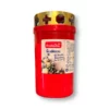 Grave candle with lid red, 1 pc Grave candle with lid red, 1 pc
