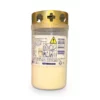 Grave candle with lid white, 1 pc