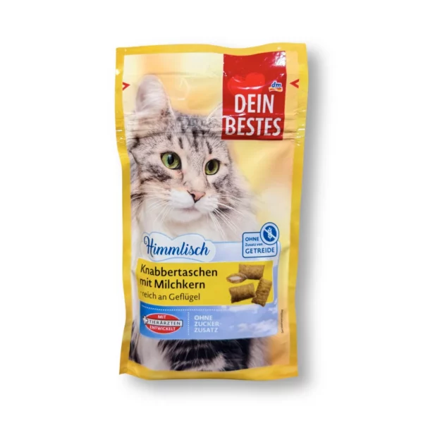 Cat treats, snack bags with milk core, heavenly, 50 g Cat treats, snack bags with milk core, heavenly, 50 g