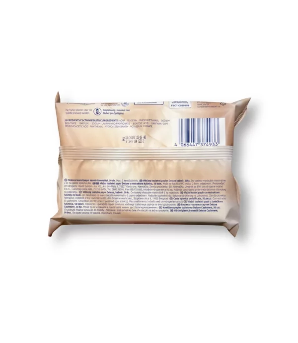 Deluxe Cashmere moist toilet tissue, 50 pcs.