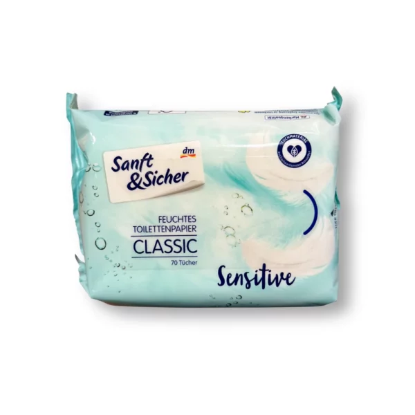 Classic Sensitive moist toilet tissue, 70 pcs.