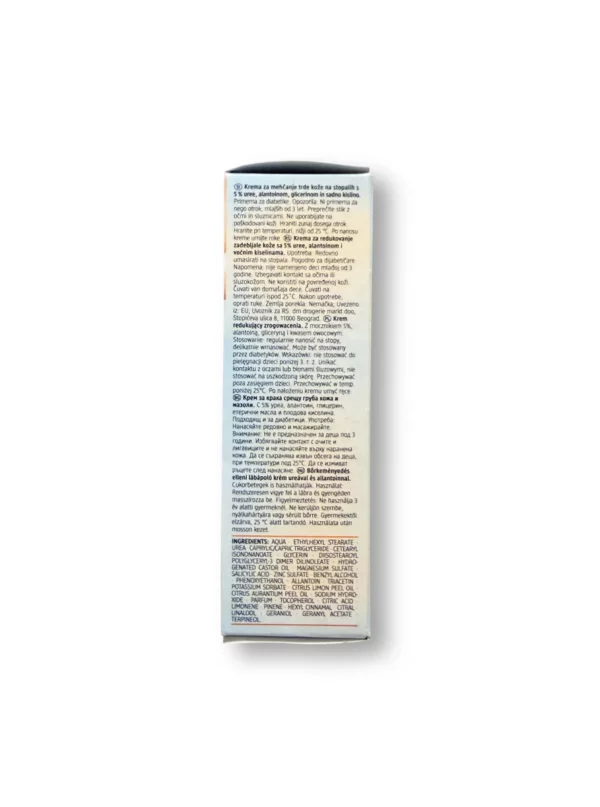 Foot cream, callus reducing cream with urea & allantoin, 50 ml