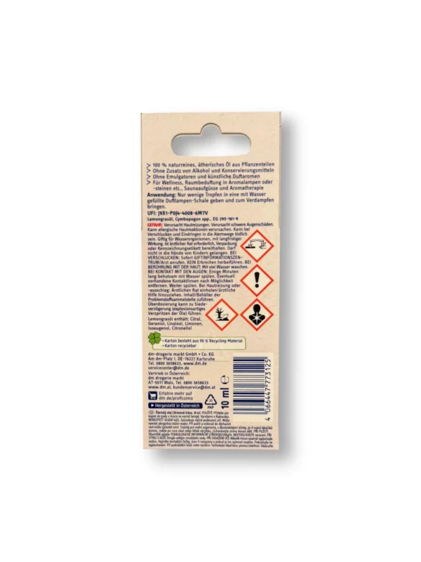 Ätherisches Öl Lemongras, 10 ml Ätherisches Öl Lemongras, 10 ml