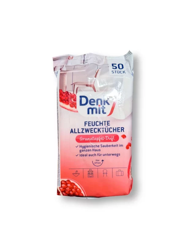 Moist all-purpose wipes pomegranate, 50 pcs. Moist all-purpose wipes pomegranate, 50 pcs.