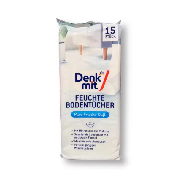 Moist floor wipes, 15 pcs