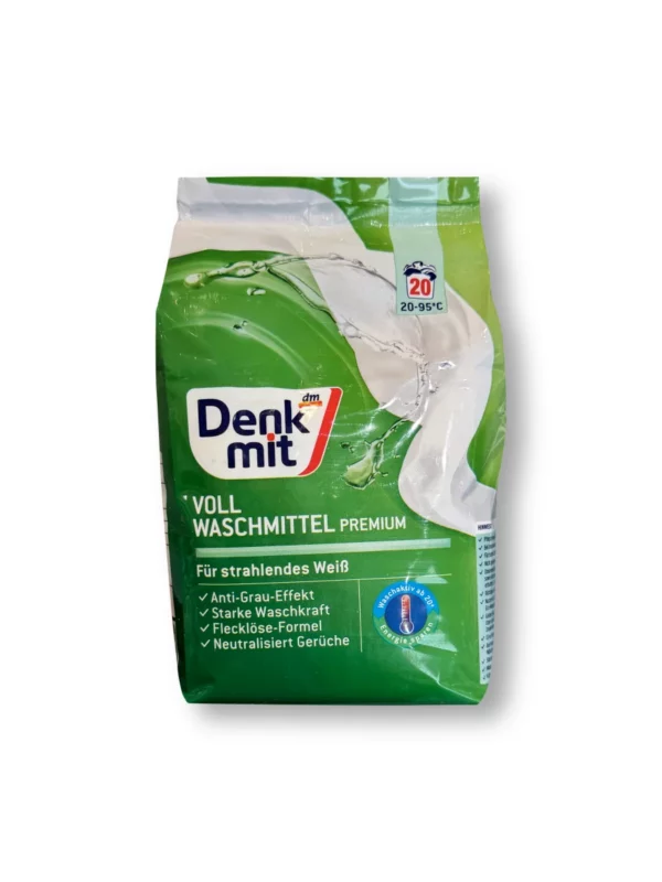 Heavy-duty detergent powder for brilliant white, 20 Wl