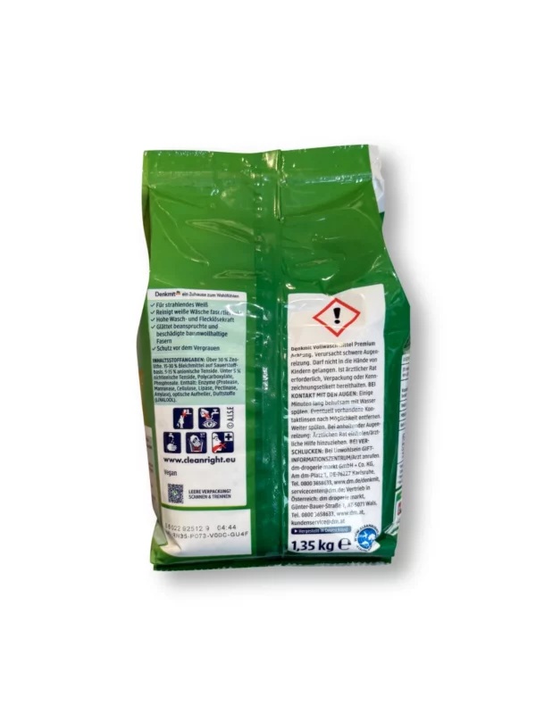 Heavy-duty detergent powder for brilliant white, 20 Wl