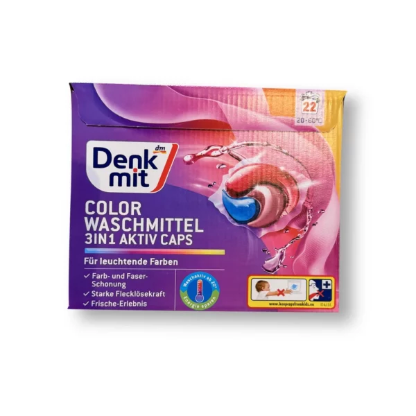 Color detergent 3in1 Active Caps, 22 Wl