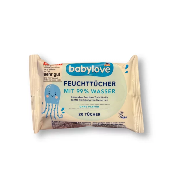 Wet wipes with 99 % water, travel size, 20 pcs. Wet wipes with 99 % water, travel size, 20 pcs.