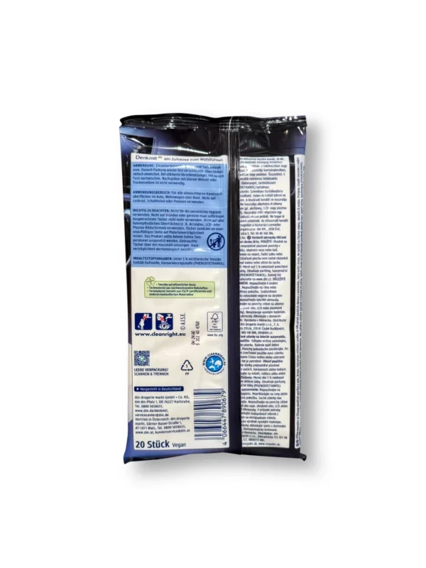 Moist care wipes cockpit, 20 pcs. Moist care wipes cockpit, 20 pcs.
