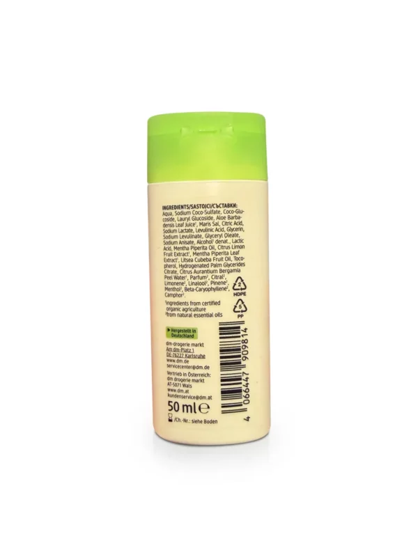 Mint and bergamot shower gel, travel size, 50 ml