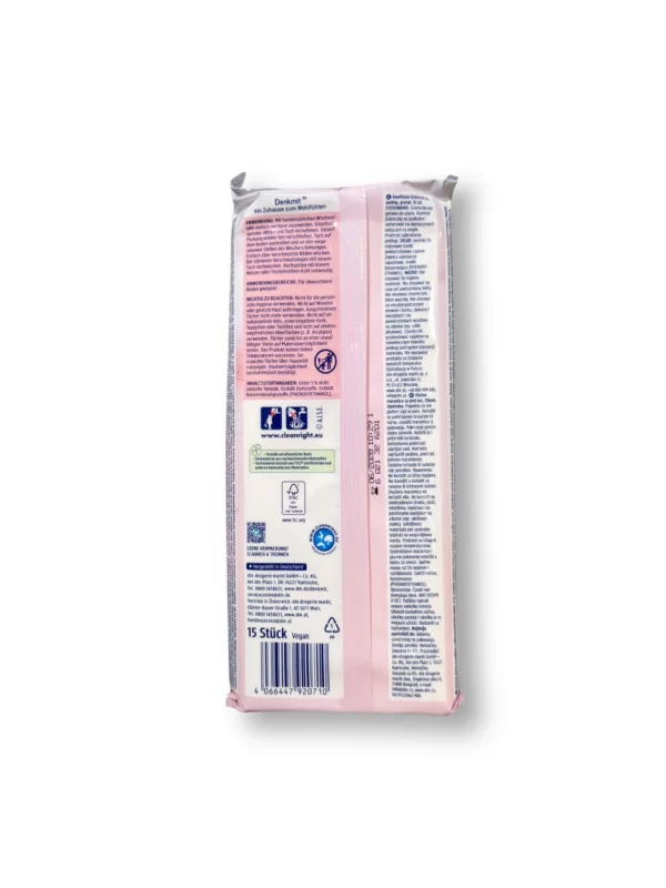 Moist floor wipes pomegranate, 15 pcs. Moist floor wipes pomegranate, 15 pcs.
