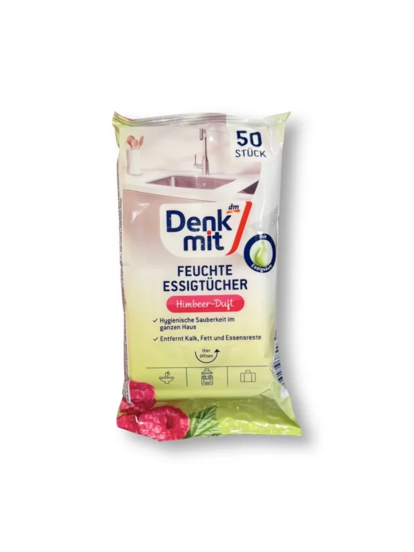 Feuchte Essigtücher Himbeere, 50 St