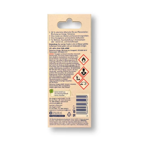 Palmarosa orange essential oil, 10 ml